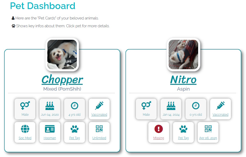 Pet Dashboard